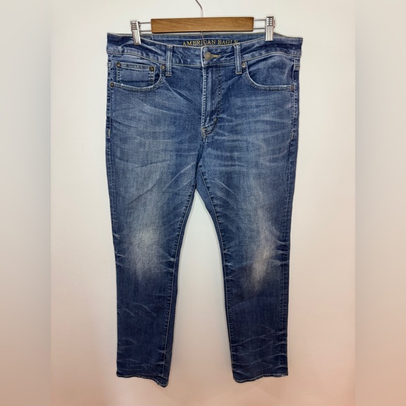 American Eagle Outfitters Other - Pre-Owned W34xL34 American Eagle Blue Original Straight Jeans